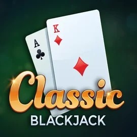 Classic Blackjack slot logo by Red Tiger Gaming at Carlospin Casino