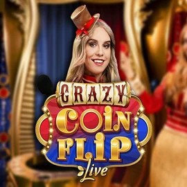 Try Crazy Coin Flip slot by Evolution on carlospinapp.com – logo image
