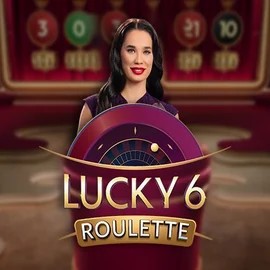 Lucky 6 Roulette online game logo by Pragmatic Play on carlospinapp.com